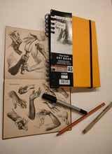 Load image into Gallery viewer, Daler Rowney Spiral Hard-Back Cover Sketch Book