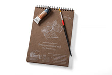 Load image into Gallery viewer, SMLT Art - Authentic 280gsm Brown Watercolour Paper Sketchbooks/pads⅘