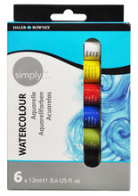 Load image into Gallery viewer, Daler Rowney Simply Watercolour Tube Set