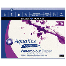 Load image into Gallery viewer, Daler-Rowney - Aquafine Watercolour Block Paper (Textured)