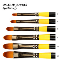 Load image into Gallery viewer, Daler Rowney System 3 Acrylic Brushes