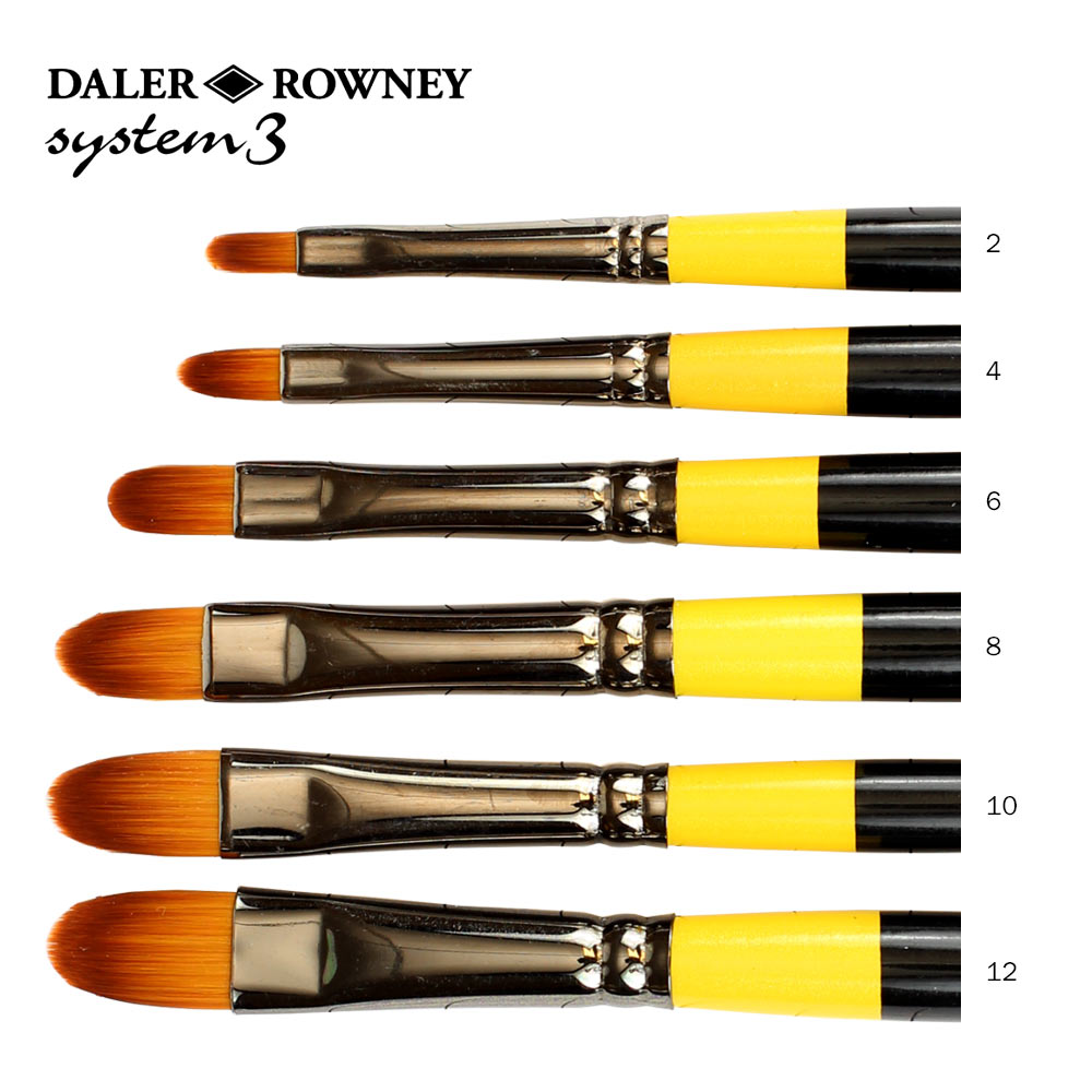 Daler Rowney System 3 Acrylic Brushes – Galea's Art Studio