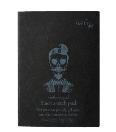 SMLTart - Sketch pad Authentic Black 170gr * A5 * 30 sheets