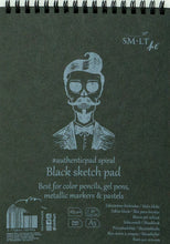 Load image into Gallery viewer, SMLT Art Black Paper Pad 165gsm
