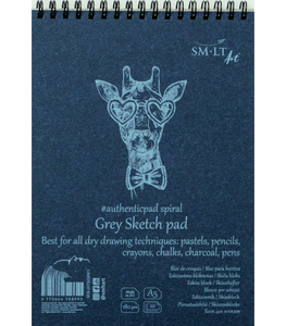 SMLTart - Authentic Line A4 Grey Sketch Pad 180 GSM 30 Sheets Perforated
