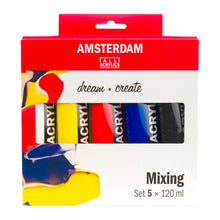 Load image into Gallery viewer, Royal Talens- Amsterdam Standard Series acrylic paint mixing set | 5 x 120 ml
