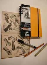 Load image into Gallery viewer, Daler Rowney Spiral Hard-Back Cover Sketch Book
