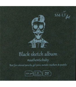 SM-LTart - Authentic Baby Square Album, Black Sketch, 90X90mm