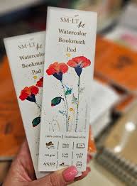 SMLT Bookmark Watercolour Pad. 6cm x 20cm