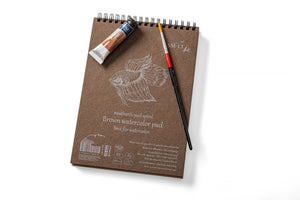 SMLT Art - Authentic 280gsm Brown Watercolour Paper Sketchbooks/pads