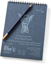 Load image into Gallery viewer, SMLT Art - Authentic Line A4 Grey Sketch Pad 180 GSM 30 Sheets Perforated
