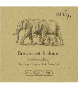 SM-LTart - Authentic-Baby Sketch Pad, Kraft Brown Paper