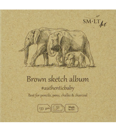 SM-LTart - Authentic-Baby Sketch Pad, Kraft Brown Paper