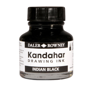 Daler-Rowney Kandahar Black Indian Drawing Ink 28ml Jar