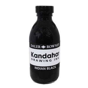 Daler-Rowney Kandahar Black Indian Drawing Ink 175ml Jar