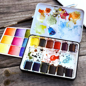Golden QoR Mini Watercolour Set x 12 Half Pans