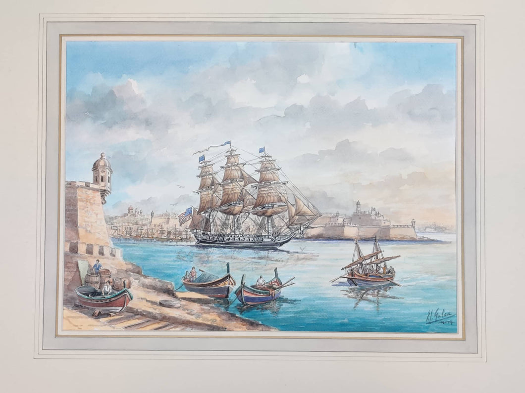 Edwin Galea - Original Watercolour (40 cm x 29 cm)