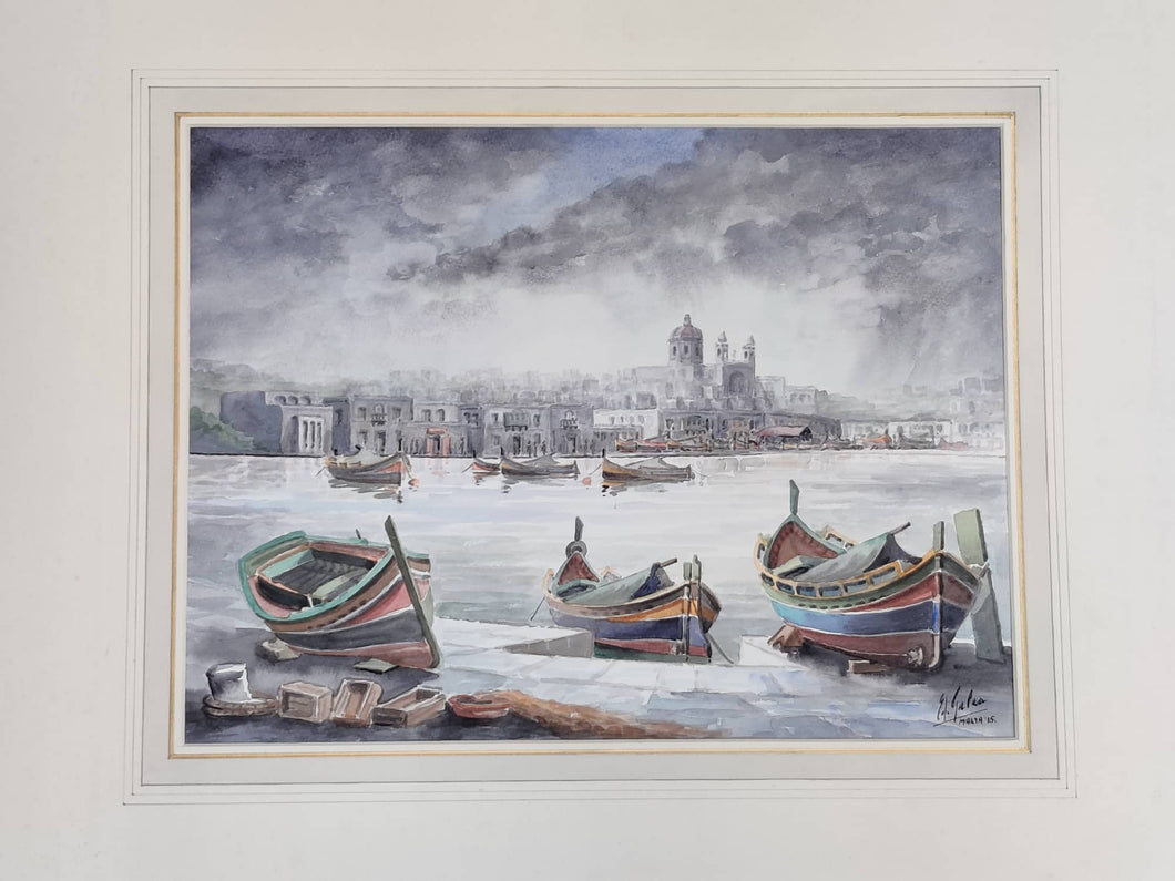 Edwin Galea - Original Watercolour (40 cm x 30 cm)