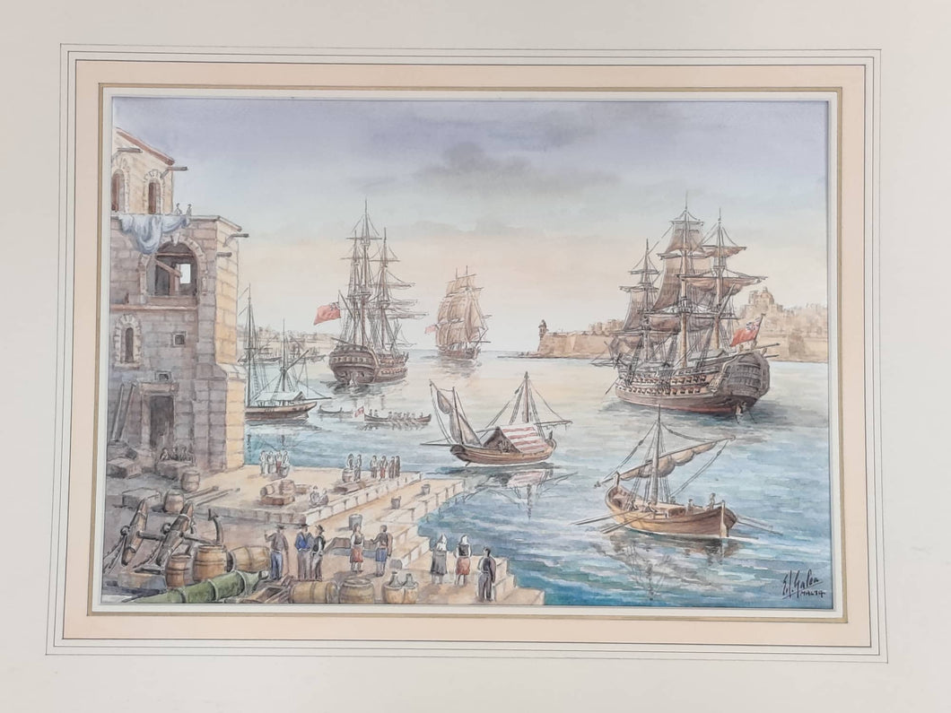 Edwin Galea - Original Watercolour (39 cm x 28 cm)