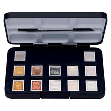 Load image into Gallery viewer, Royal Talens - Water Colour Pocket Box Specialty Colours with 12 Colours in Half Pans

