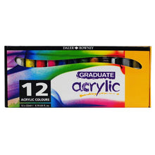 Load image into Gallery viewer, Daler Rowney - Graduate Acrylic Colour Set 12x22ml
