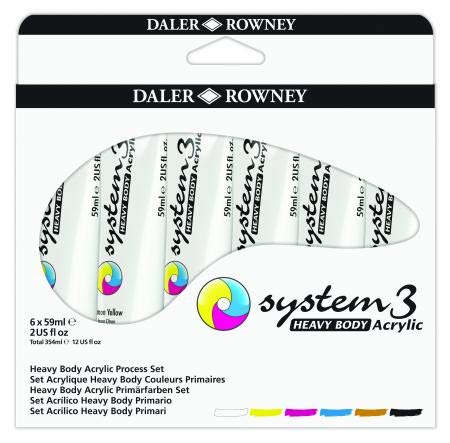 Daler-Rowney - System3 Heavy body Starter Set 8 x 59ml