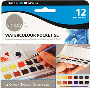 Daler-Rowney - Simply Watercolour pocket Set (12 Pan)