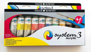 Daler Rowney System 3 Acrylic Studio Set 10x37ml