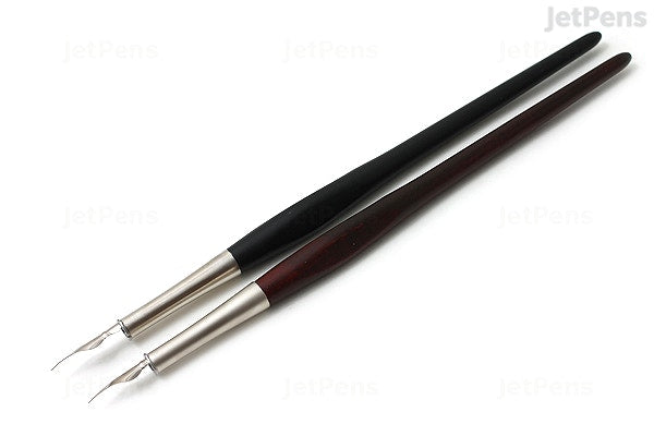 Ergonometric Mahogany Holder with Metal Ferrule