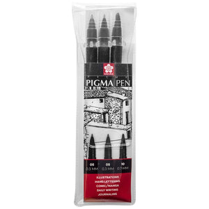 Sakura Pigma Black Pen Set 3