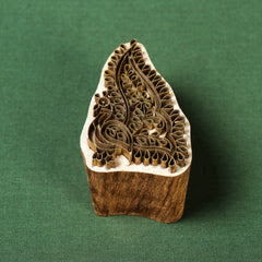 Hand Carved Rohida Wood Brass Block